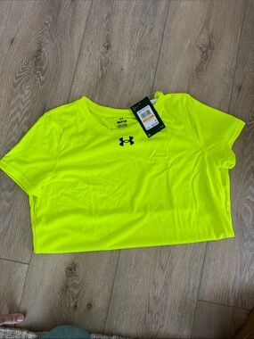 Under Armour Women's High-Vis Neon Yellow Short Sleeve Performance Tee